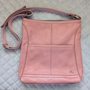 The Sak Lucia Petal Pink Leather Crossbody Bag